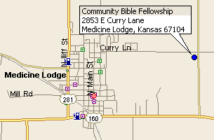 Medicine Lodge map